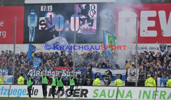 2. Bundesliga SV Sandhausen - TSV 1860 München Hardtwaldstadion Sandhausen 01.03.2014 (© Kraichgausport / Loerz)